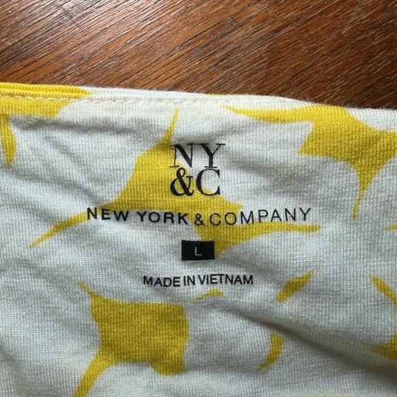 Y2K Preppy Babydoll Yellow Floral Top - Picture 4 of 5